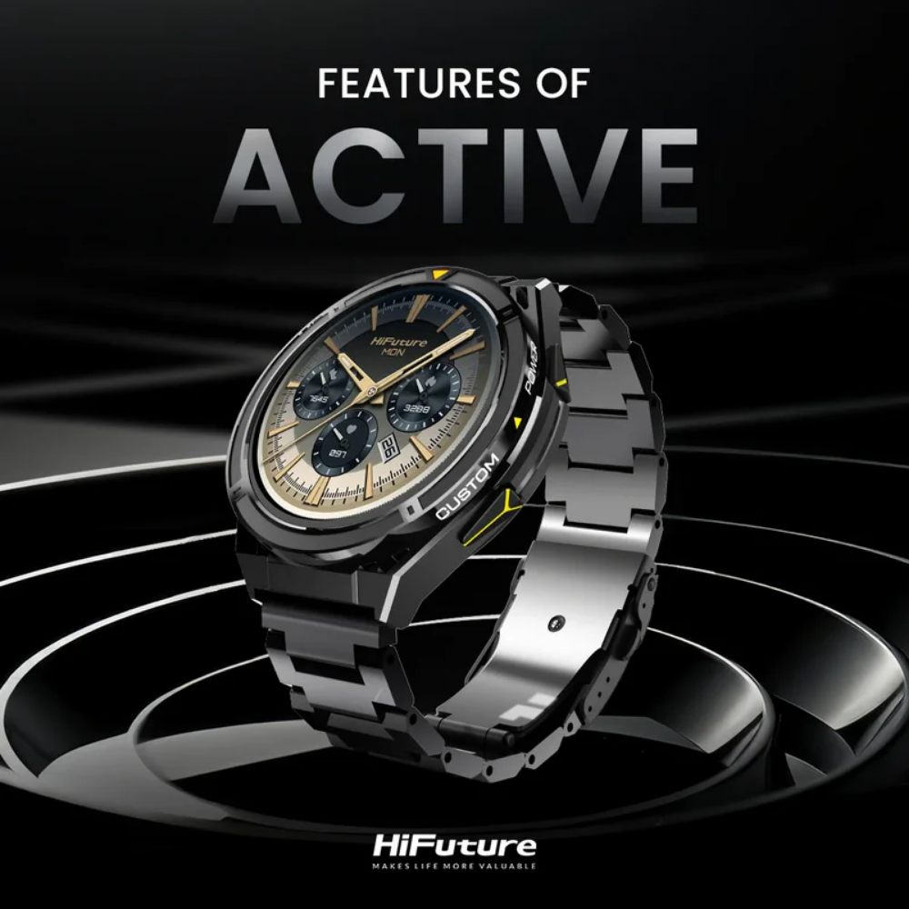 สมาร์ทวอทช์ HIFUTURE ACTIVE มีฟีเจอร์ AI, GPS หน้าจอ AMOLED 1.43 นิ้ว สีดำ-แดง_1